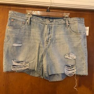 Gap distressed denim shorts NWT